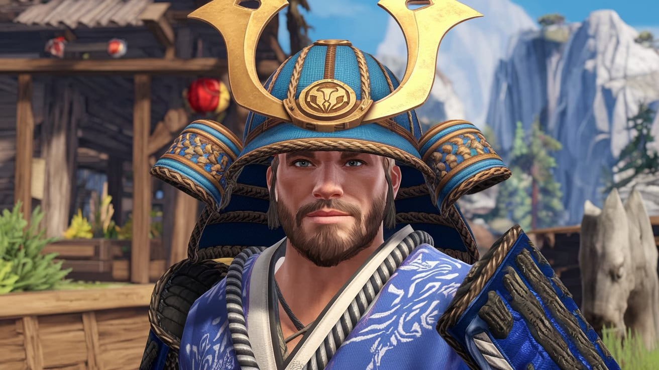 AQW Blue Samurai Hat