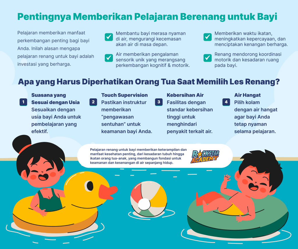 Apa Pentingnya Pelajaran Berenang untuk Bayi?