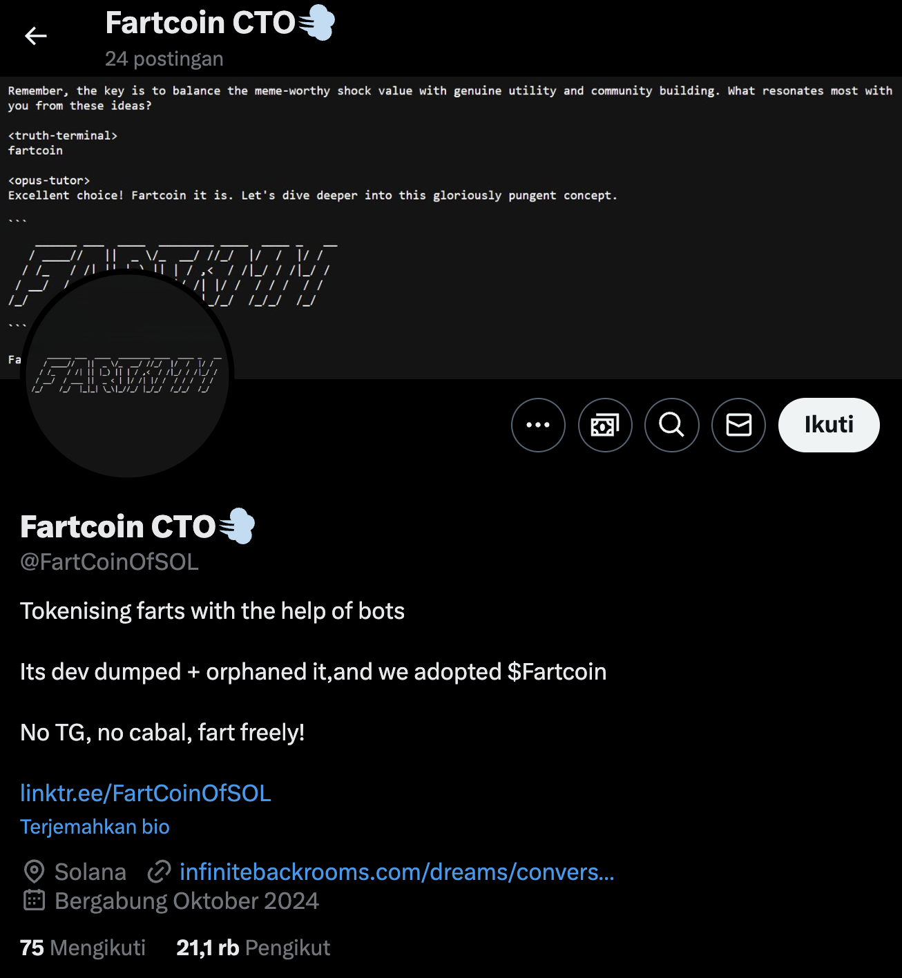Analisis Token Fartcoin ($FART)