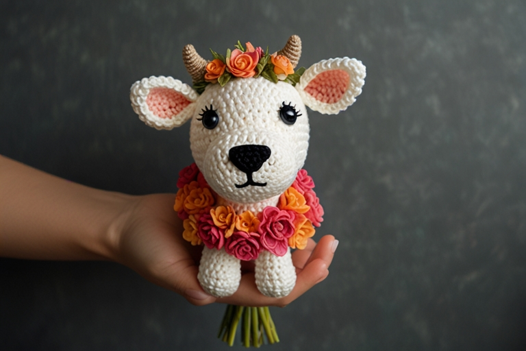 Crochet Cow Bouquet Under $30