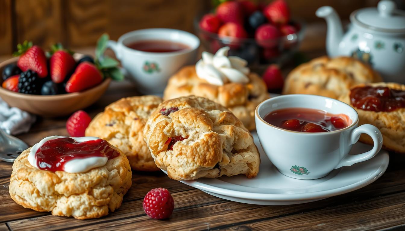 Freshly baked scones