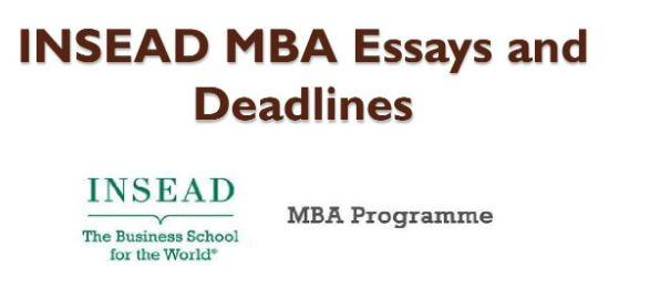 Key points of INSEAD essays