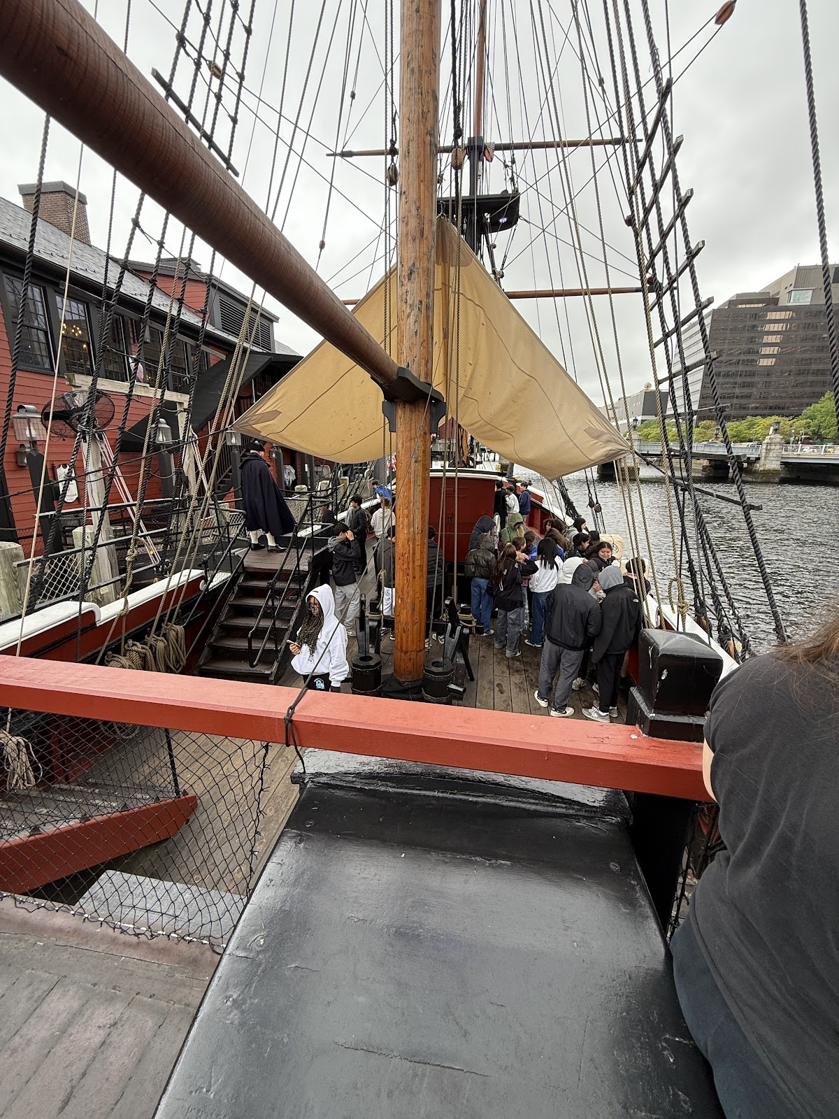 Students aboard replica of 18th century ship