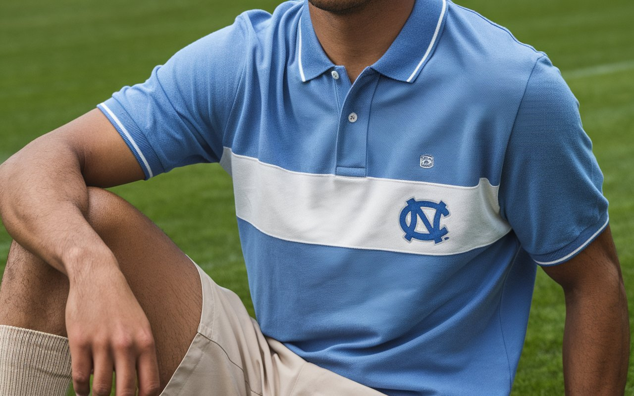 Men UNC Blue Polo Shirt Temu 3X