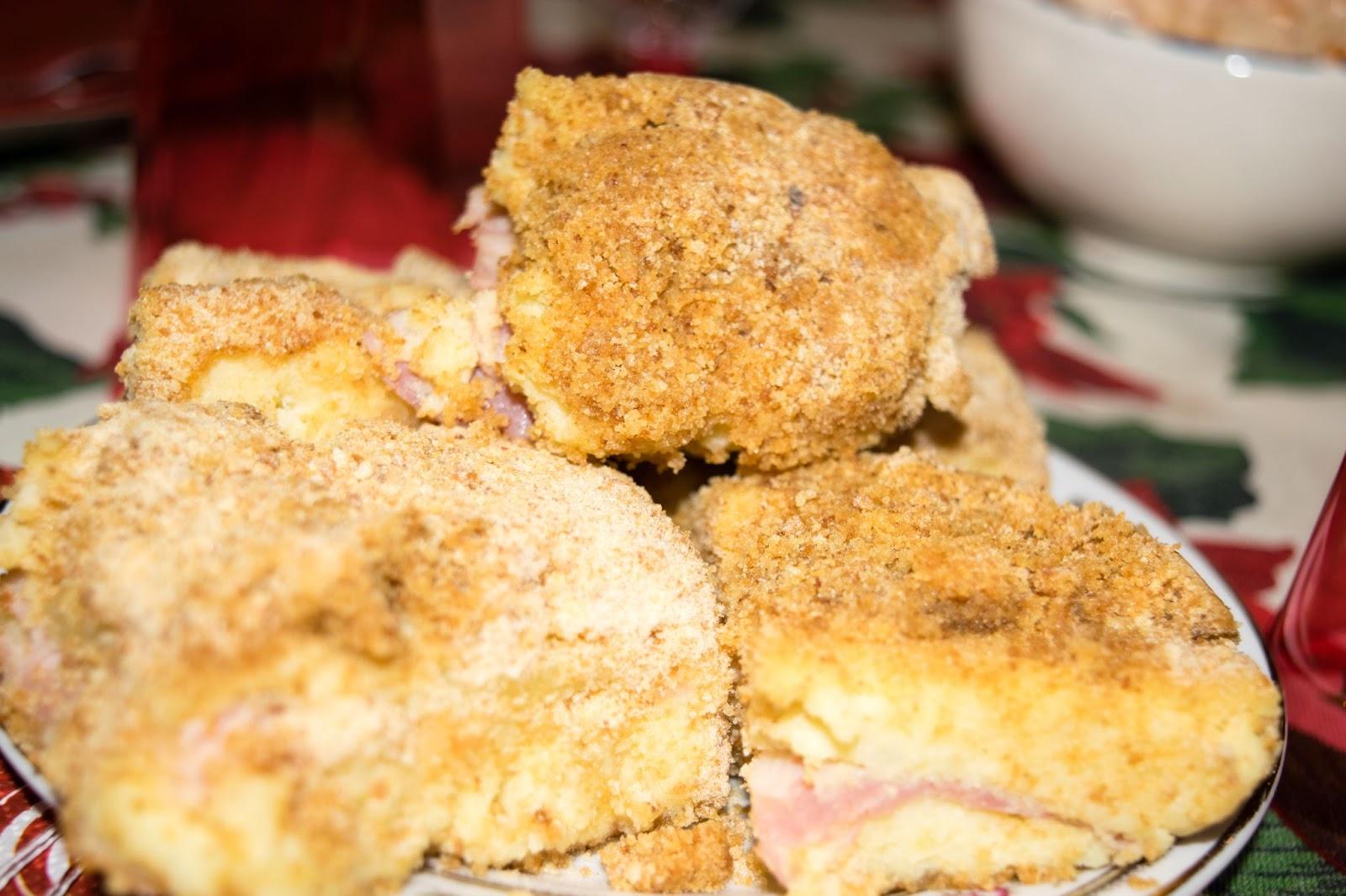 veal cutlets coated with italian seasoned bread crumbs