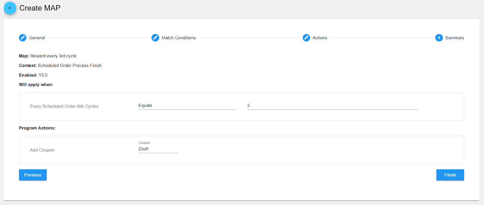 Creating a MAP Summary View