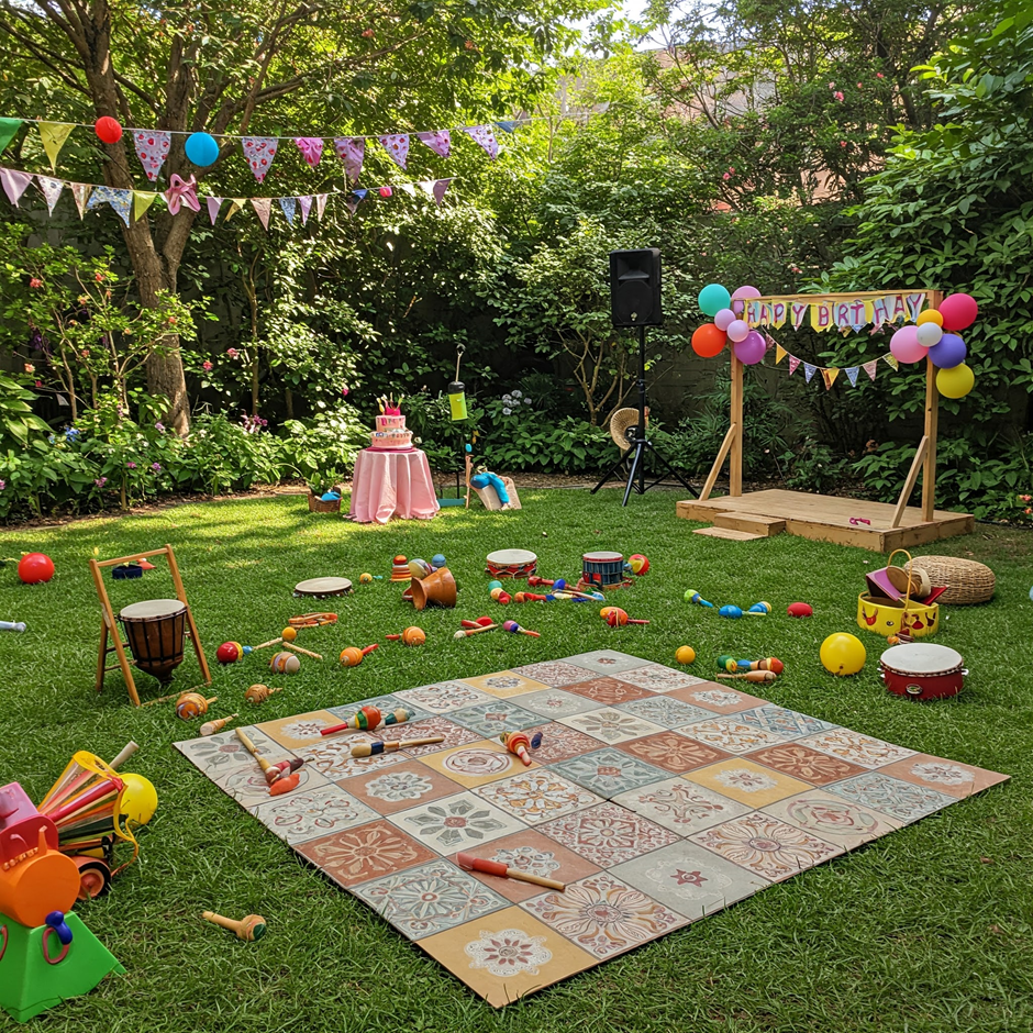 Fun garden games for kids to play at a garden party.