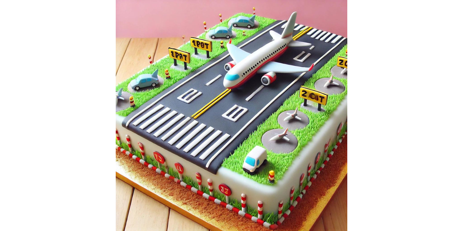 Airport Runway Cake