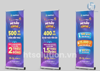 treo cờ phướn quảng cáo ngoài trời