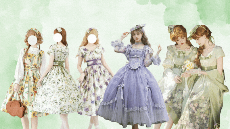花柄で魅せる夏のロリータ服特集｜可憐で控えめなロリータファッションコーデ集