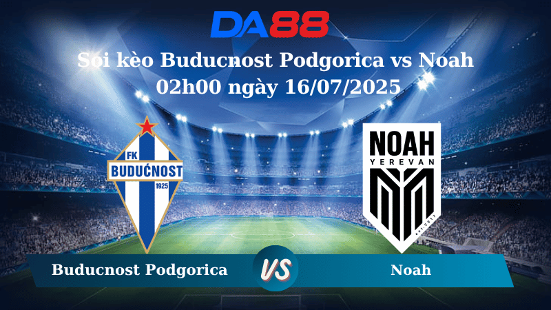 Soi kèo Buducnost Podgorica vs Noah 02h00 ngày 16/07/2025