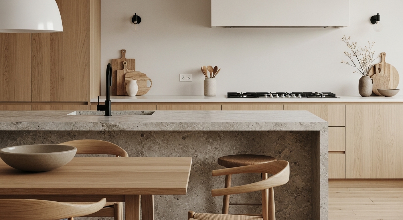 Kitchen with the Natural Materials
