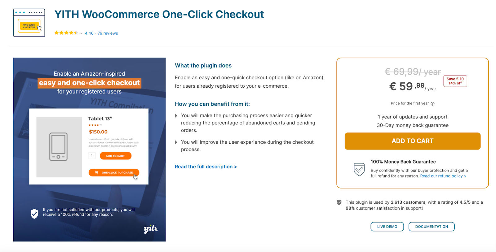 YITH WooCommerce One-Click Checkout