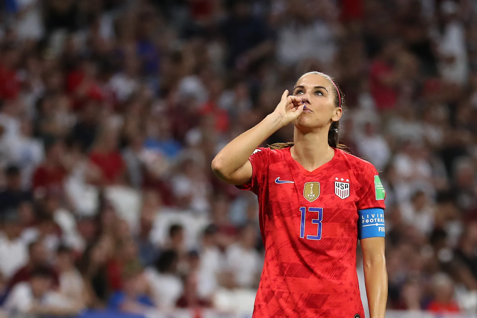 Alex Morgan tea and crumpets celebration