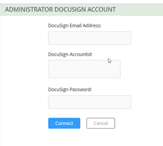 Admin Docusign Account