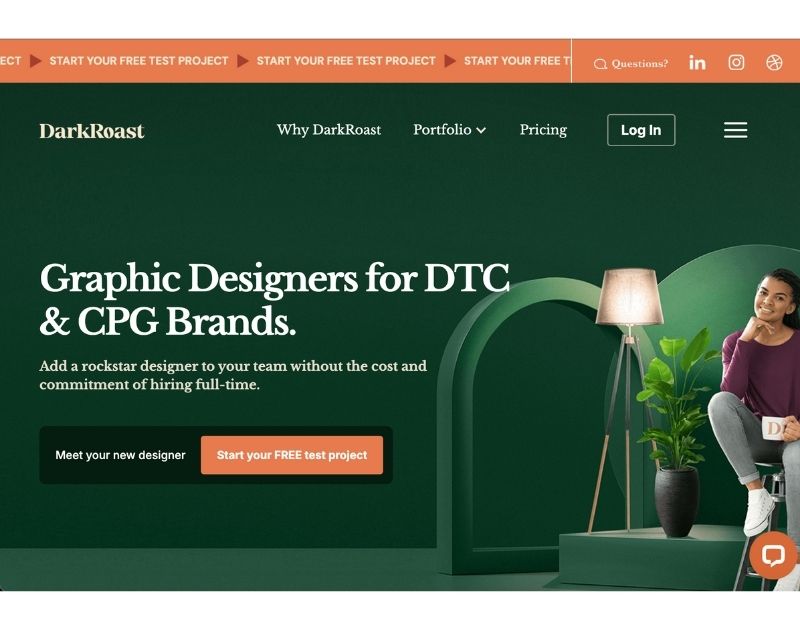 Graphic Design Services for Startups DarkRoast