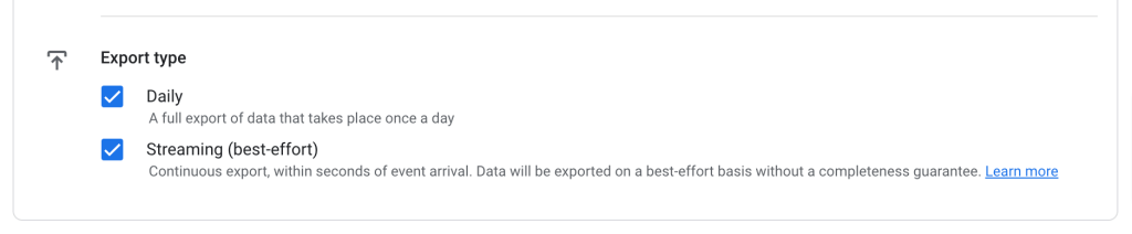 15.3 Export type