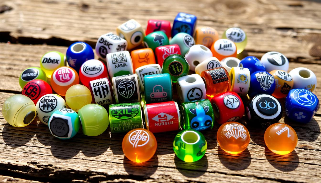 custom beads with logo