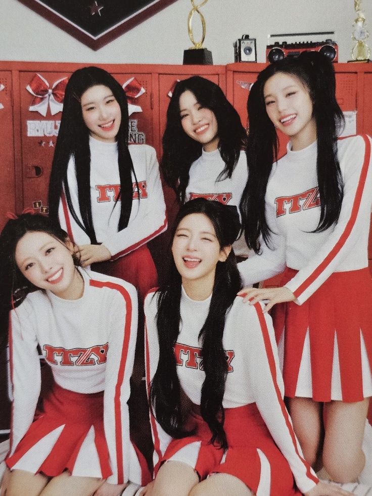This contains an image of ITZY
