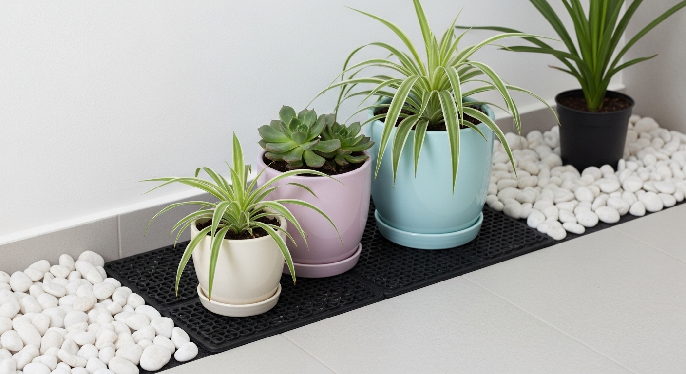 Soft Garden plants in the home
