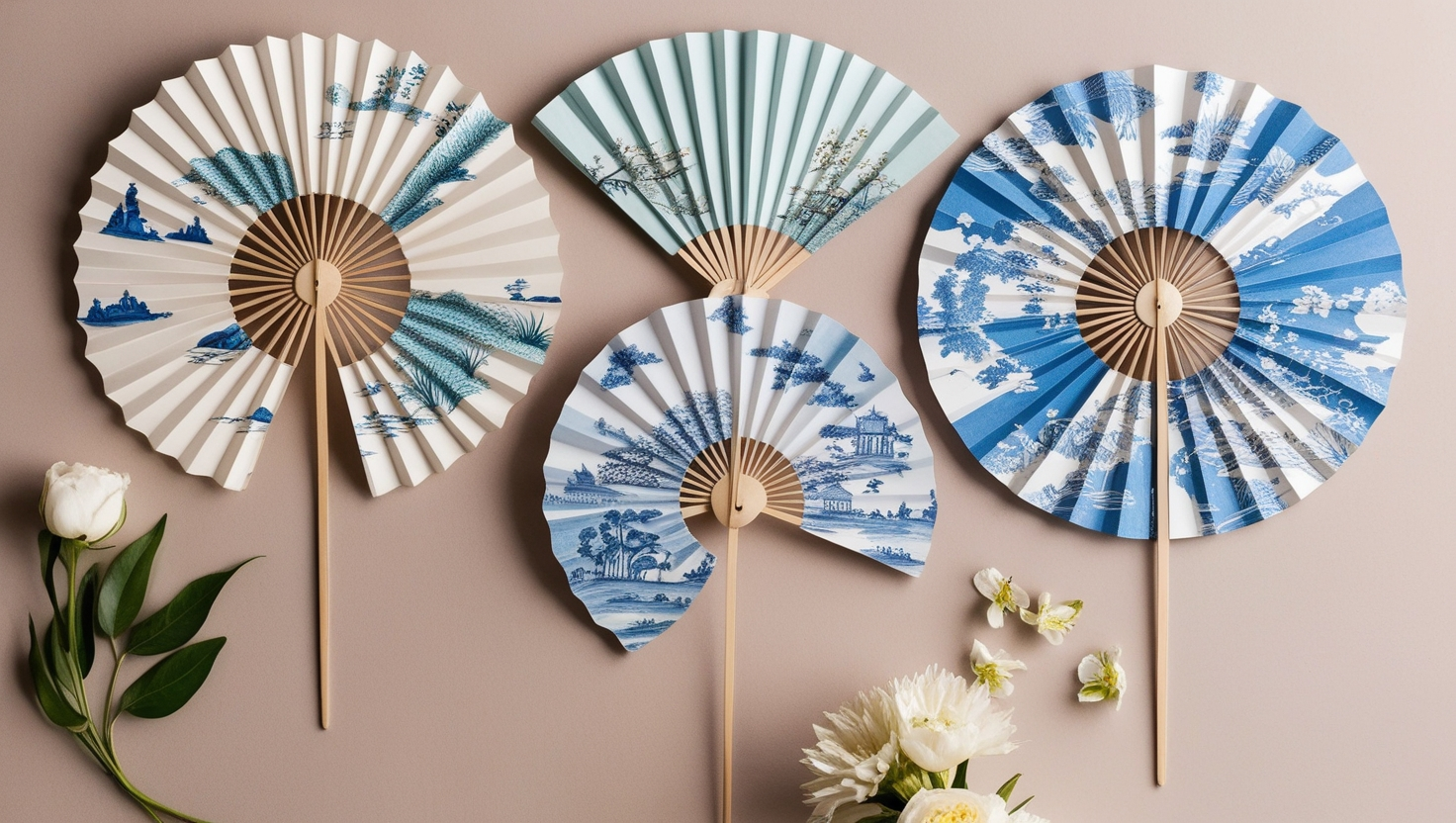 Chinoiserie Paper Fan