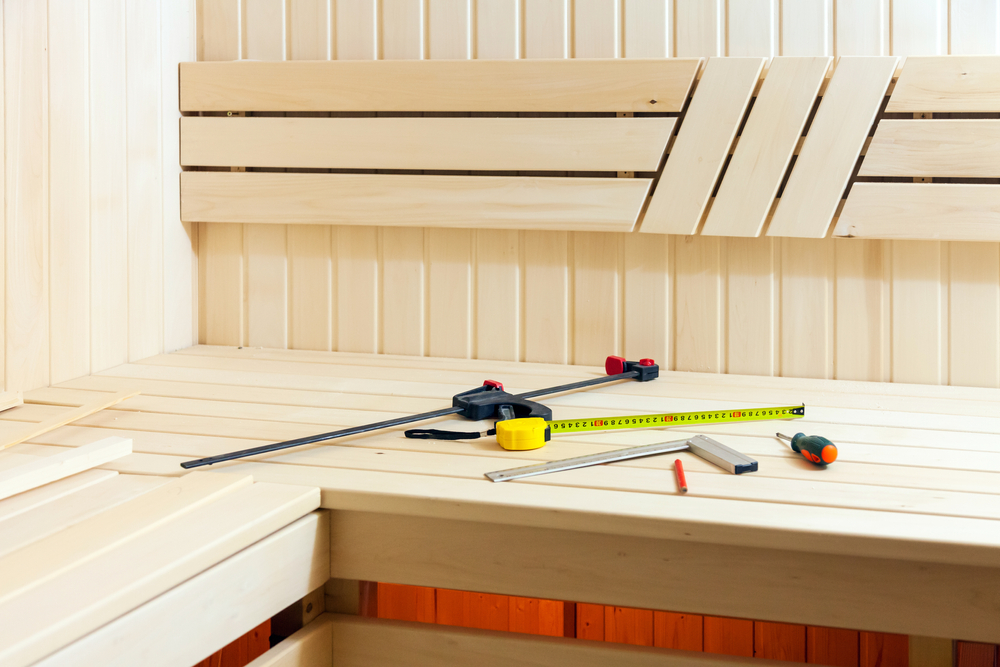 DIY sauna.