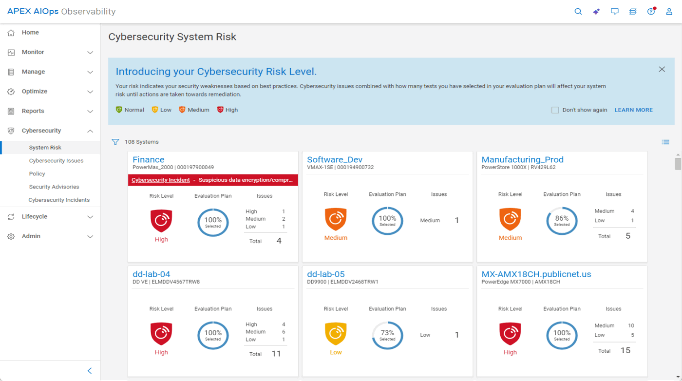 [Dell APEX AIOps – an AI-driven observability and incident management suite