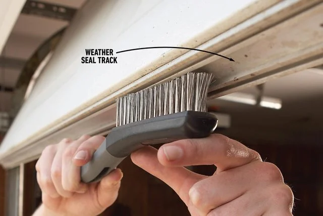 how to install garage door weather stripping