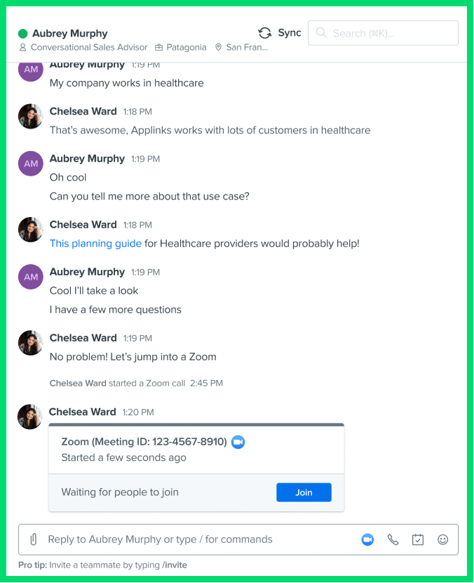 Drift Real-Time Chat Engagement