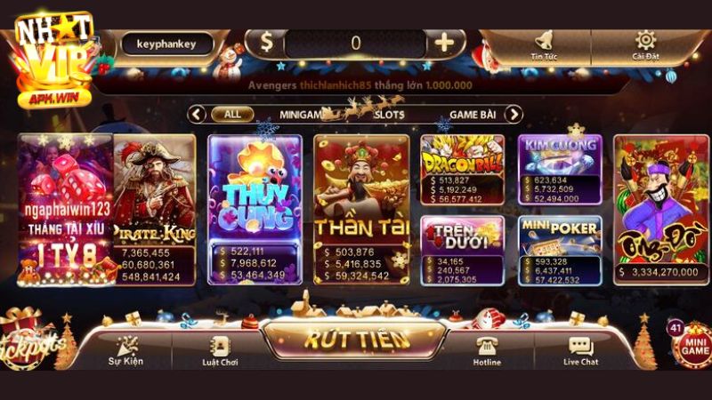 NhatVip cung cấp kho tàng game nổ hũ đồ sộ, hấp dẫn