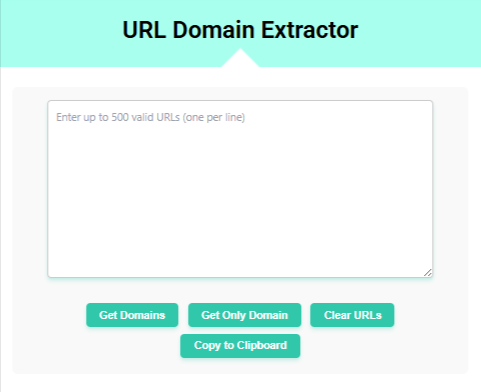 URL Domain Extractor Tool
