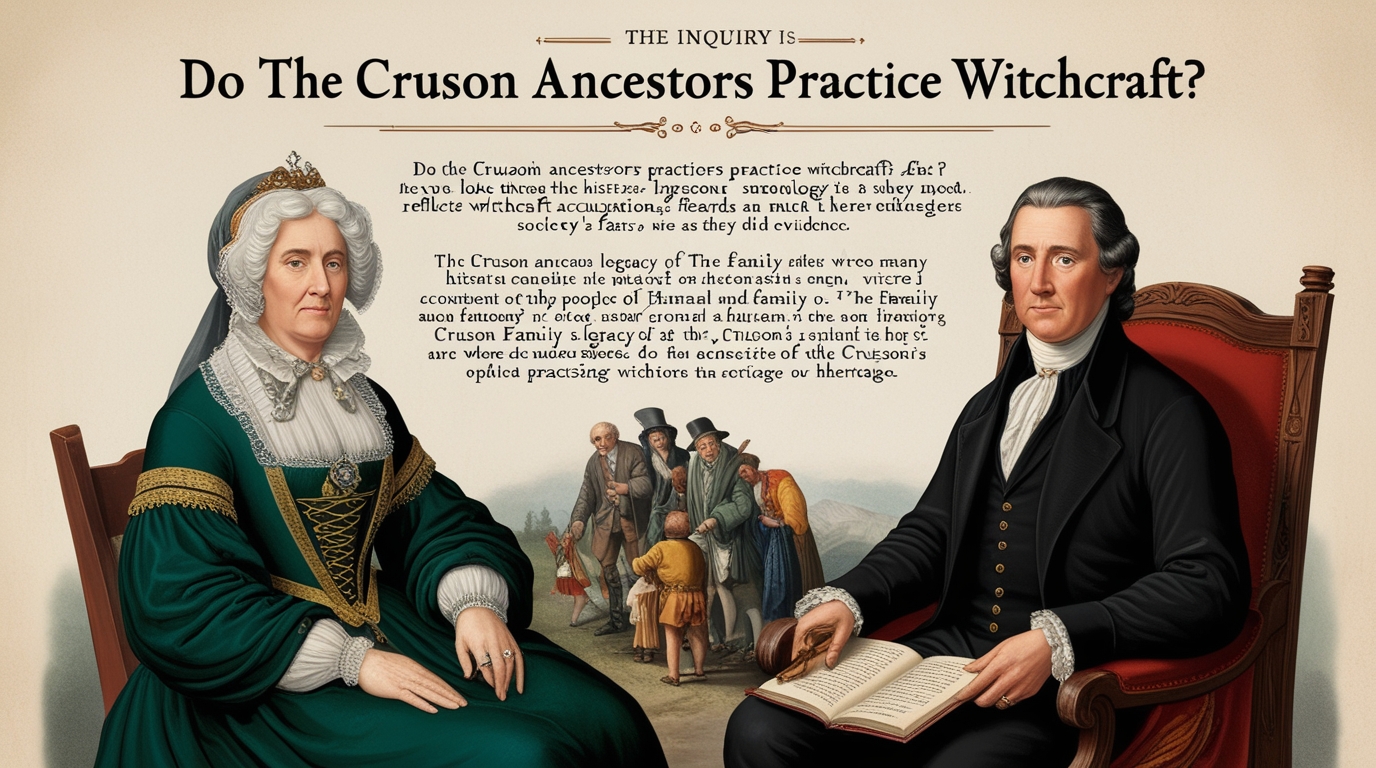 Cruson ansestors Practice Witchcraft