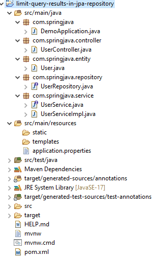 Limiting query results in JPA Repository using Spring Boot