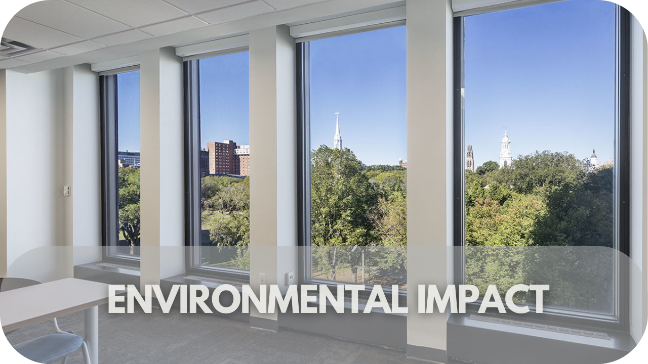 Reduce your carbon footprint by choosing high-performance windows that minimize environmental impact.