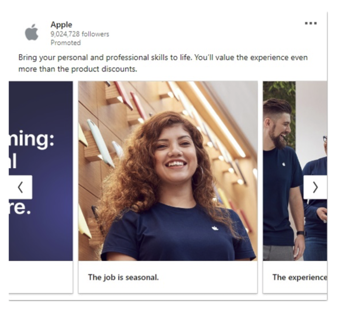 Apple Sponsored Content Ad