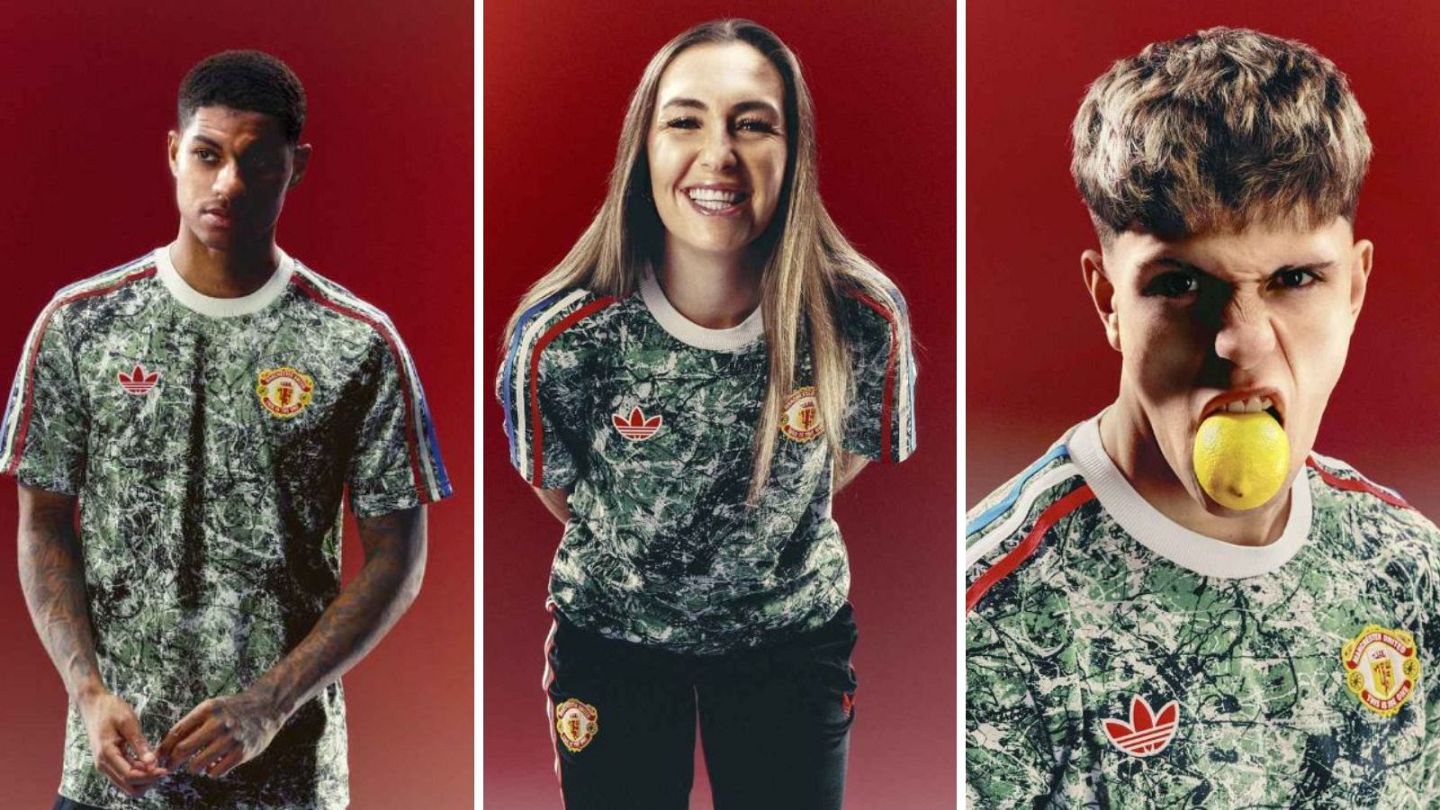 Football club Man Utd and The Stone Roses launch new Adidas collection |  Euronews