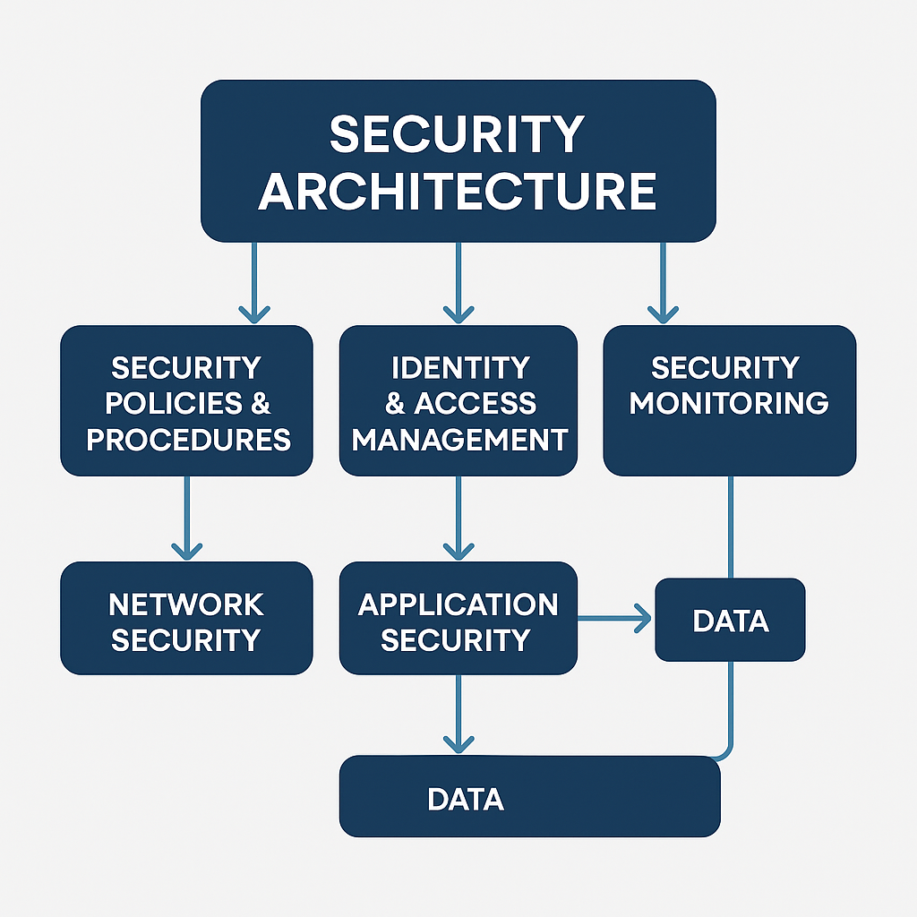 A diagram of security architecture

AI-generated content may be incorrect.