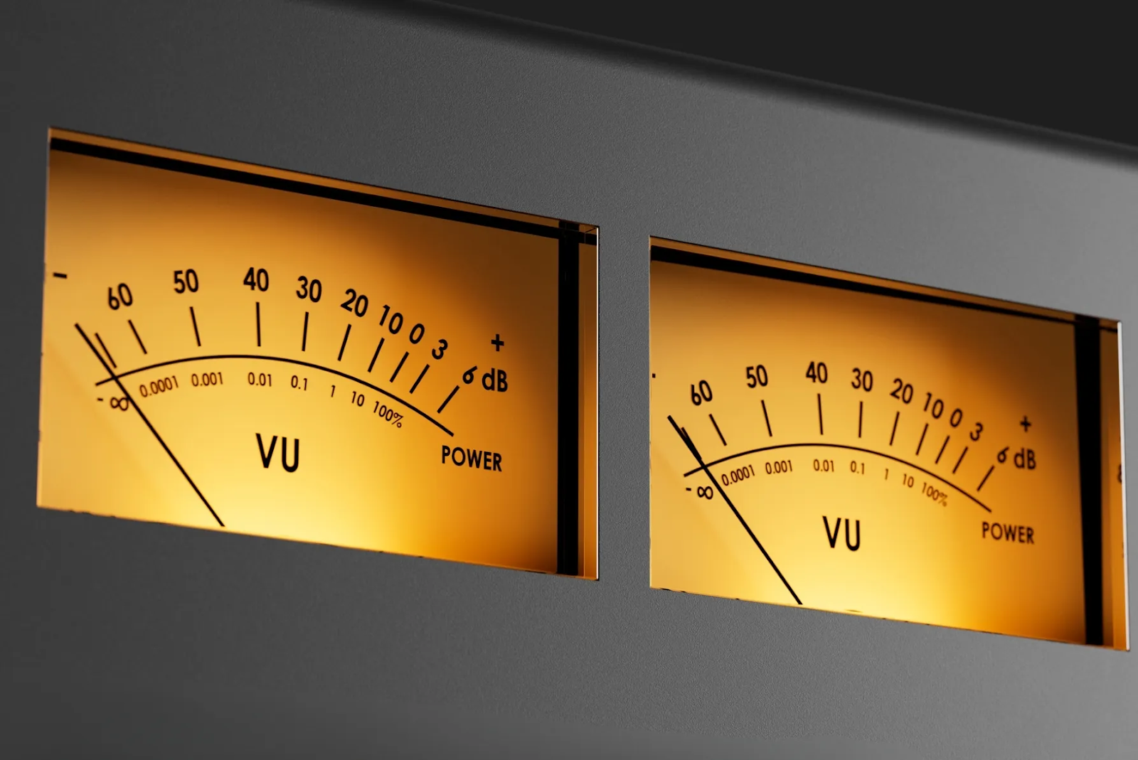 We Are Rewind GB-001 Boombox VU meters.
