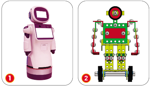 BÀI 10: LẮP GHÉP MÔ HÌNH ROBOTMến chào các em, chúng ta cùng học tiết học của ngày hôm nay nhé!Thông qua video này, các em sẽ nắm được các kiến thức và kĩ năng như sau:Năng lực nhận thức công nghệ: Nhận biết được các bộ phận chính và yêu cầu sản phẩm mô hình robot.Năng lực sử dụng công nghệ:+ Lựa chọn được dụng cụ và chi tiết để lắp ghép mô hình robot đúng yêu cầu.+ Lắp ghép được mô hình robot theo hướng dẫn.+ Sử dụng, chơi mô hình robot đúng cách.Năng lực đánh giá công nghệ: Giới thiệu được sản phẩm do mình làm và nhận xét được sản phẩm theo các tiêu chí đánh giá.HOẠT ĐỘNG KHỞI ĐỘNGTrước khi vào bài học, chúng ta cùng thảo luận trả lời câu hỏi sau.Theo em, Mô hình robot nào được lắp ghép bằng bộ lắp ghép kĩ thuật?HOẠT ĐỘNG HÌNH THÀNH KIẾN THỨCNội dung 1. SẢN PHẨM MẪU• Em hãy nêu tên các bộ phận chính của mô hình robot.• Hãy nêu yêu cầu sản phẩm mô hình robot.Video trình bày nội dung:- Mô hình robot gồm: đầu robot, thân robot, tay robot và chân robot.- Yêu cầu sản phẩm là: Lắp ghép đầy đủ, đúng các chi tiết; Mối ghép giữa các chi tiết chắc chắn; Chân mô hình robot chuyển động được; Cánh tay mô hình robot năng được lên, hạ xuống được.Nội dung 2. CHUẨN BỊ CHI TIẾT VÀ DỤNG CỤ LẮP GHÉPCác em hãy Kể tên các dụng cụ, chi tiết để lắp ghép mô hình robot đúng yêu cầu.Video trình bày nội dung:Bảng thống kê chi tiết, dụng cụ lắp ghép mô hình robotTTTên dụng cụ và chi tiếtSố lượngTTTên dụng cụ và chi tiếtSố lượng1Tấm nhỏ28Thanh chữ L ngắn22Tấm tam giác613Bánh đai13Tấm 2 lỗ114Bánh xe54Thanh thẳng 11 lỗ215Vít ngắn235Thanh thẳng 5 lỗ116Vít nhỡ 146Thanh thẳng 3 lỗ417Vít dài17Thanh thẳng 2 lỗ418Đai ốc388Trục thẳng dài219Vòng hãm129Thanh chữ U dài1020Cờ-lê110Thanh chữ U ngắn121Tua-vít111Thanh chữ L dài4   Nội dung 3. LẮP GHÉP MÔ HÌNHCác con hãy cùng nhau thảo luận và đưa ra  câu trả lời cho các câu hỏi sau của cô:Mô tả các bước lắp ghép mô hình robot.Để cánh tay robot cử động được thì mối ghép cần lắp chặt hày lỏng?Các bộ phận chính của robot sẽ được ghép với nhau bằng chi tiết nào?Video trình bày nội dung:- Các bước chính lắp ghép mô hình robot:+ Bước 1: Lắp ghép đầu robot+ Bước 2: Lắp ghép thân robot+ Bước 3: Lắp ghép hai tay robot+ Bước 4: Lắp ghép chân robot+ Bước 5: Lắp ghép các bộ phận để tạo thành mô hình robot+ Bước 6: Kiểm tra mô hình lắp ghép- Để cánh tay robot cử động được thì mối ghép cần lắp lỏng.- Đầu và tay robot được ghép với thân bằng vít ngắn và đai ốc; Thân và chân robot được ghép với nhau bằng vít nhỡ và đai ốc.Nội dung 4. BÁO CÁO VÀ ĐÁNH GIÁEm hãy Giới thiệu sản phẩm mô hình robot của mình làm và nhận xét sản phẩm theo các tiêu chí đánh giá.Video trình bày nội dung:- HS trưng bày sản phẩm của mình và yêu cầu đại diện nhóm giới thiệu sản phẩm do mình làm ra (tên sản phẩm, các bộ phận chính, hoạt động hoặc cách chơi,...).- HS nhận xét sản phẩm của bạn dựa vào các tiêu chí trong phiếu tự đánh giá: