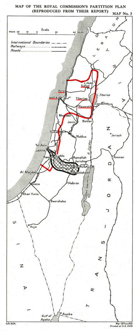 Đề xuất two-state solution của 1937 Peel Commission Report