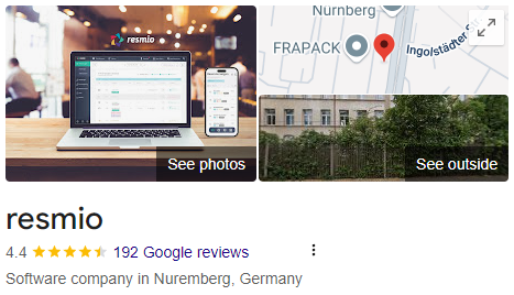resmio on Google