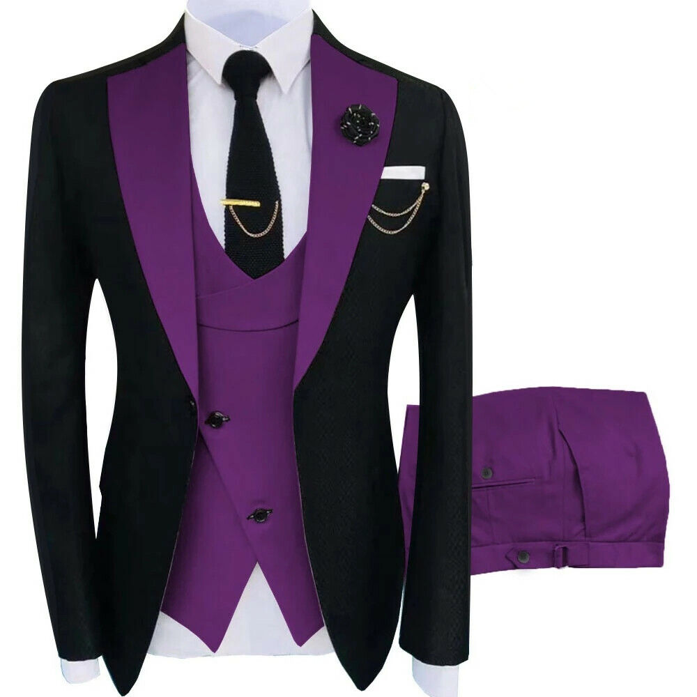 Black And Purple Suits for Men: Elevate Your Style Game