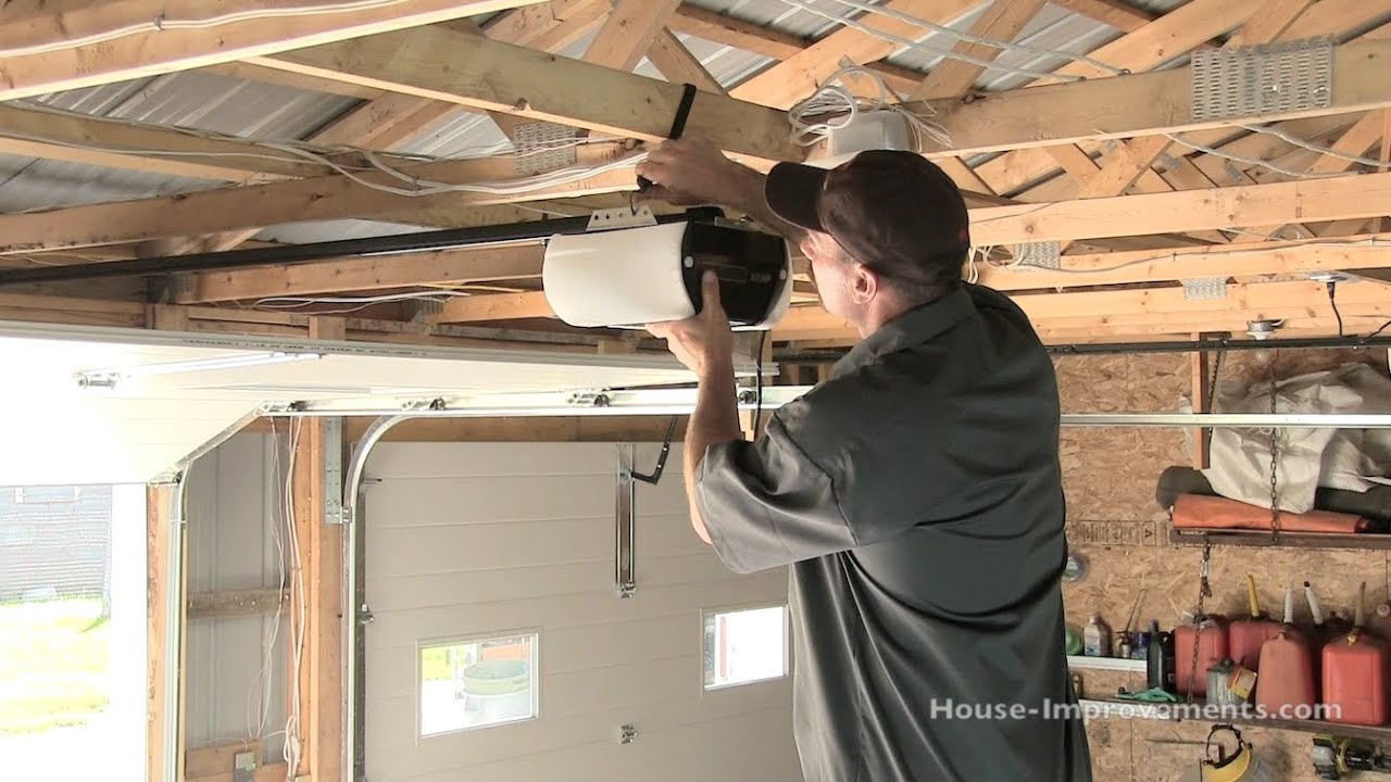 how to setup the garage door opener