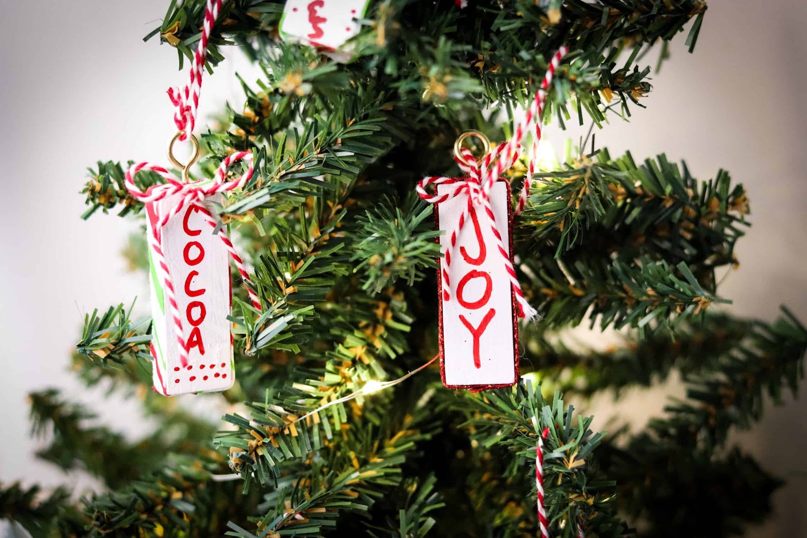 Wooden Jenga Christmas Ornaments