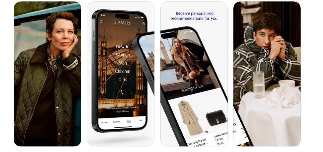 Burberry app store