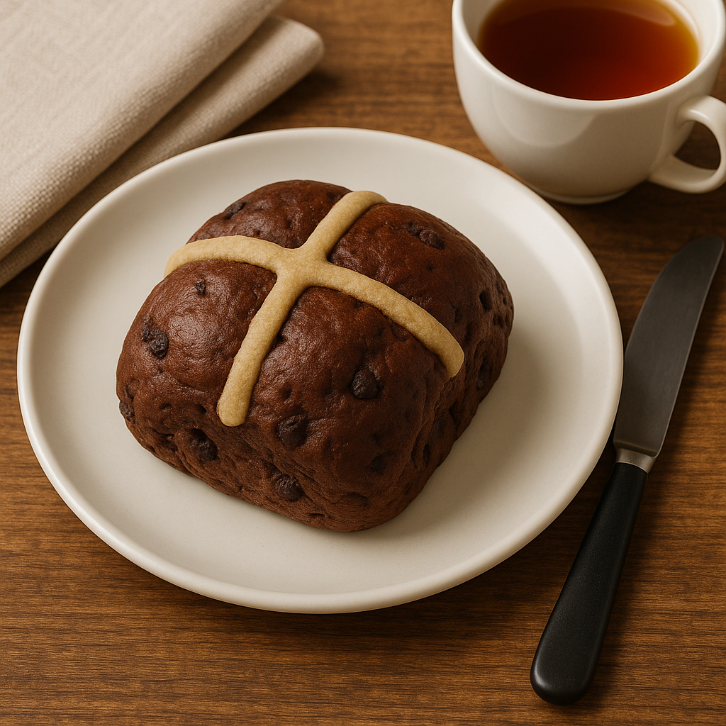 chocolate hot cross bun in calgary