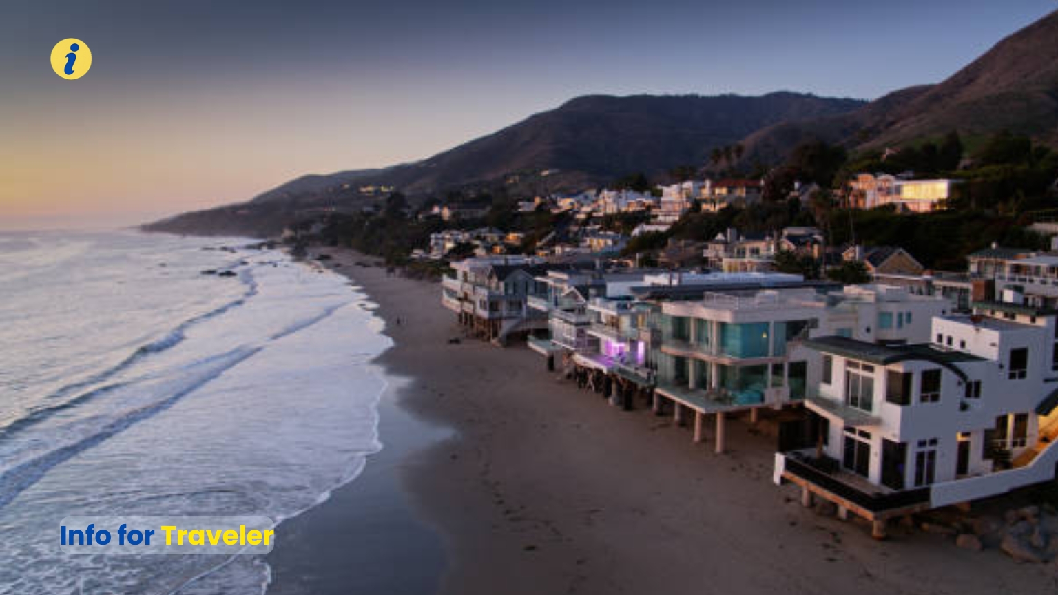 Houses on Beach in Malibu
