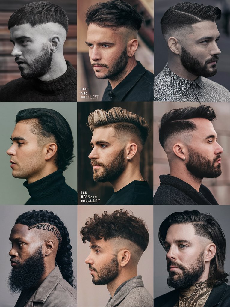 Different Variations of the Fade Mullet Haircut