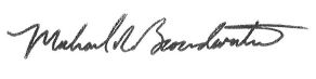 Michael R Broadwater Signature