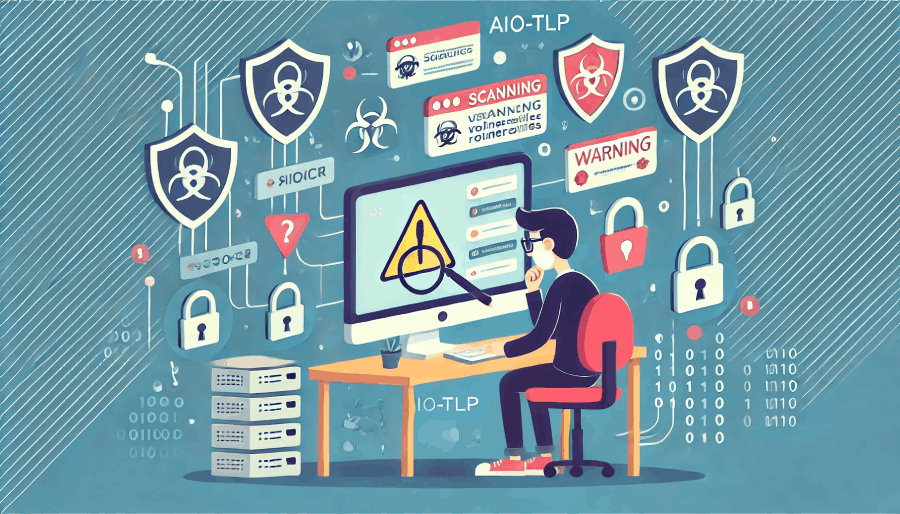 A cybersecurity expert using tools like AIO-TLP to protect a network.